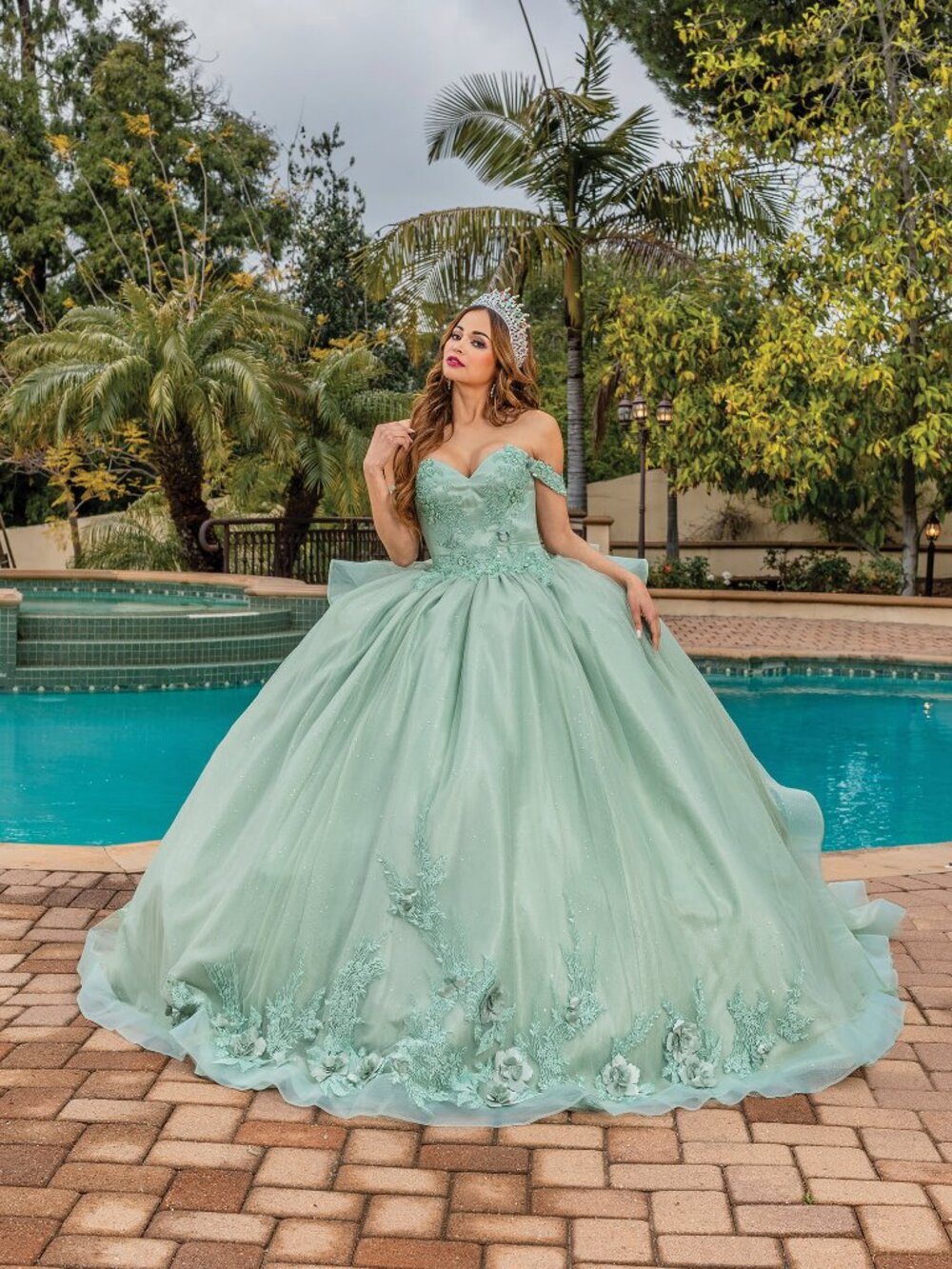 NEW SAGE Evening Gown Floor Length Formal Elegant Stunning 1833